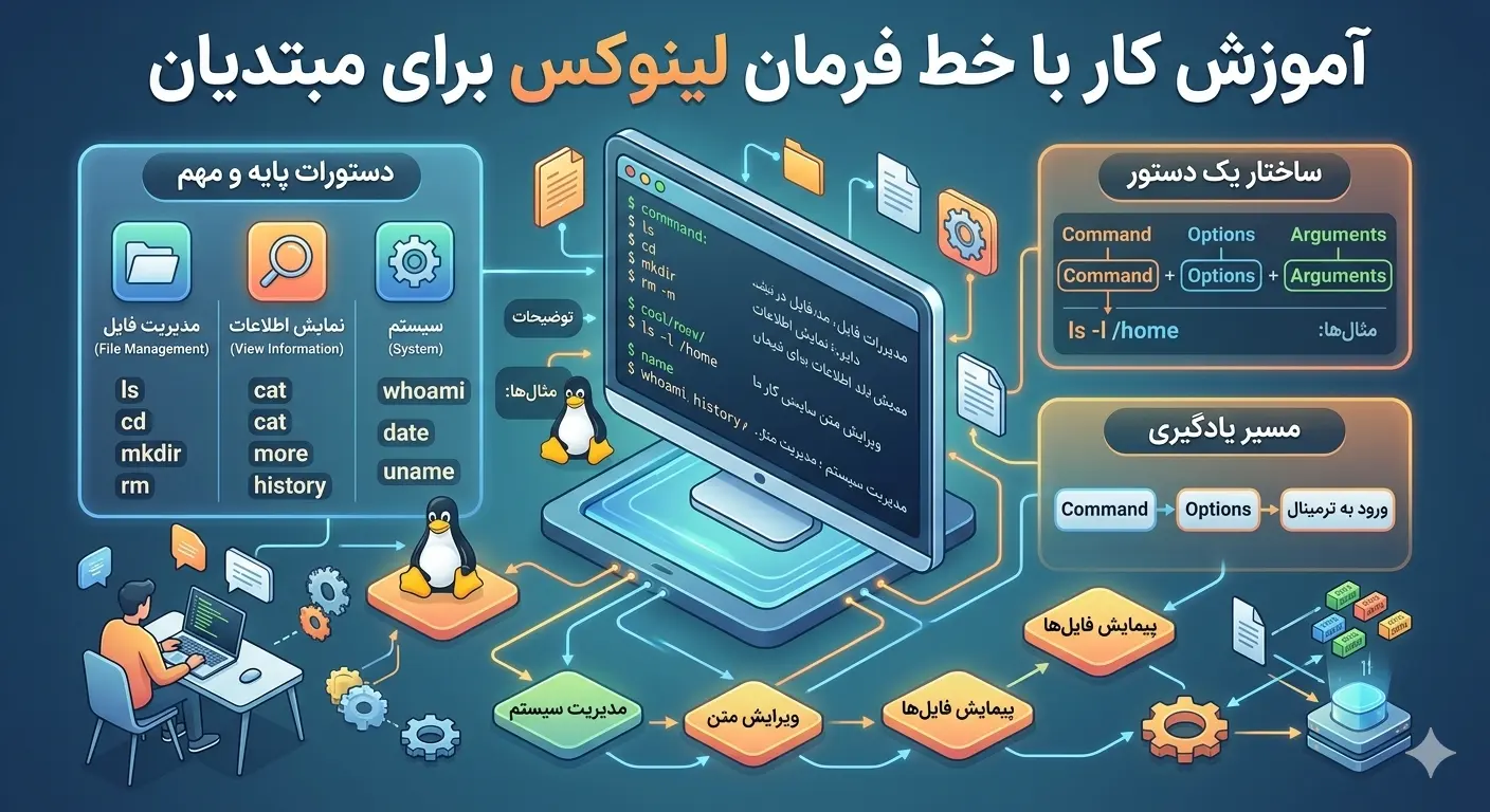 آموزش کار با خط فرمان لینوکس برای مبتدیان