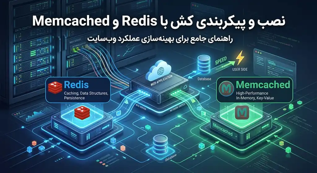 نصب و پیکربندی کش با Redis و Memcached